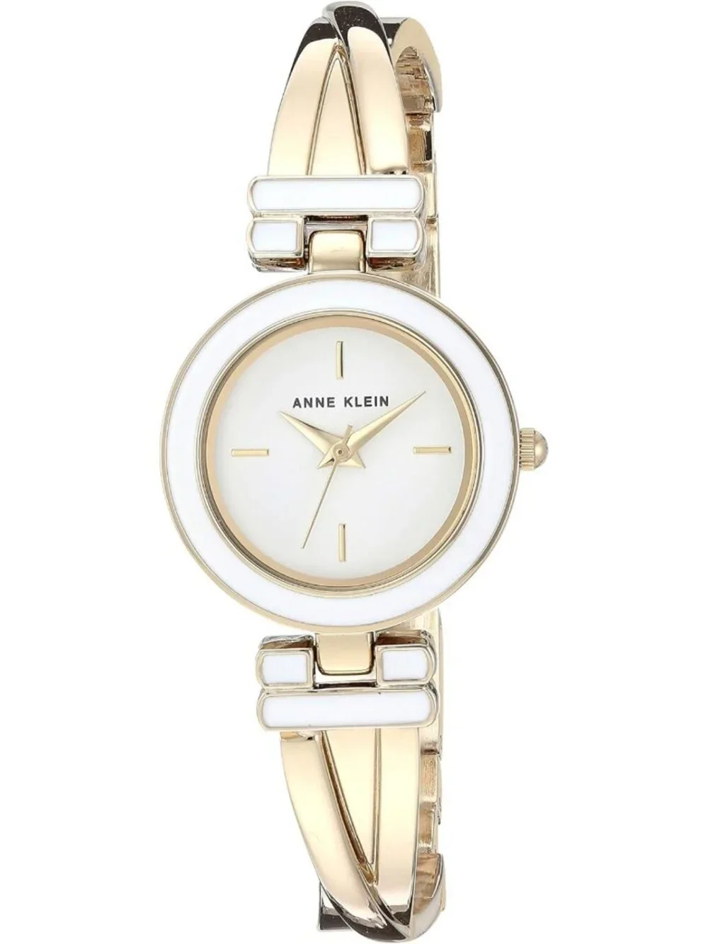 Chic Women's Bangle Watch & Crystal Accented Bracelet Set - Elegant Jewelry Gift